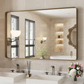 WEER 48x30 Inch Bronze Bathroom Mirror by WEER