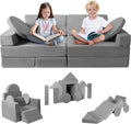 Modular Kids Play Couch 15PCS, Convertible Toddler Floor Sofa Set, Foam Play by Snowmini