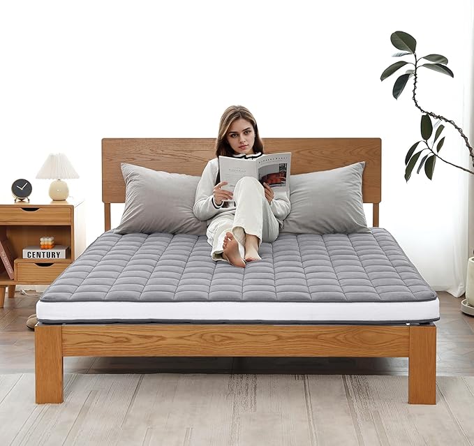 Welnow Japanese Futon Floor Mattress, Queen Size Thick Tatami Mat Portable & - Image 7