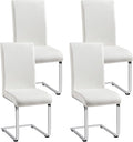 Yaheetech Dining Chairs Set of 4 Modern Faux Leather Upholstered Dining Room by Yaheetech