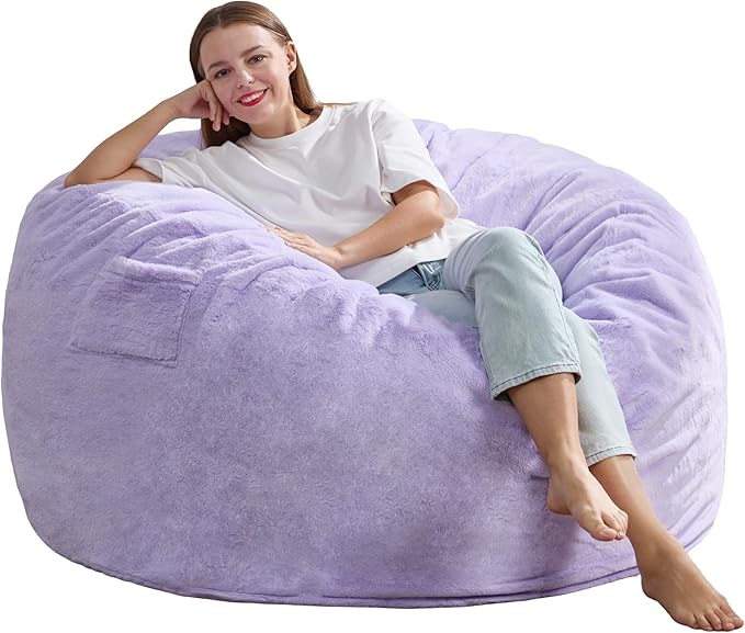 Hobestluk 5ft Bean Bag Chairs for Adults Large Beanbag Chair - Image 8