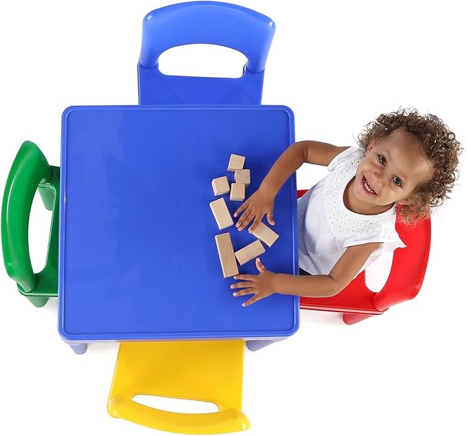Primary Plastic Activity Table & 4 Chairs - Image 7