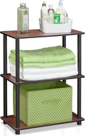Furinno Turn-N-Tube 3-Tier Compact Multipurpose Shelf Display Rack, Dark Cherry by Furinno-FitsYourSpaceFitsYourBudget