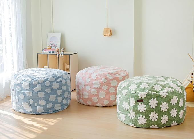 MAXYOYO Bean Bag Chair for Kids, Cloud Pattern Lazy Chair - Image 4