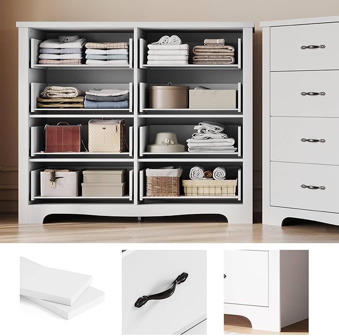 LINSY HOME 8 Drawers Dresser for Bedroom, Living Room - Image 5
