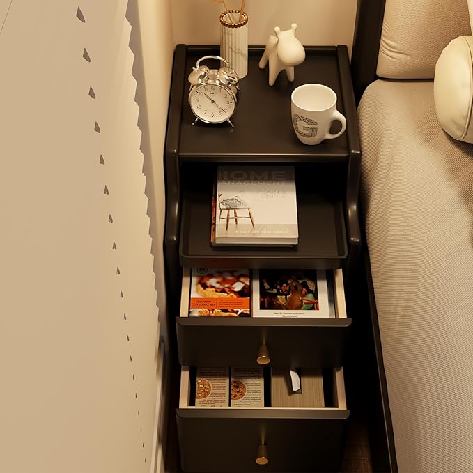 Wood Nightstand, Bedside Table for Bedroom - Image 7