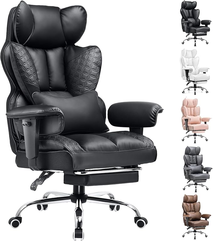 COMHOMA Big and Tall Office Chair 400LBS Wide Ergonomic Gaming Chair by ComHoma