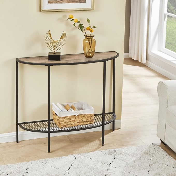 SAYGOER Console Table 2 Tier Narrow Entryway Table - Image 2