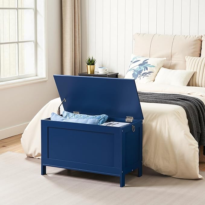 HOOBRO Toy Box, Retro Wooden Look Storage Chest - Image 5