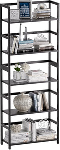 5-Tier Bamboo Wood Ladder Bookshelf, Tall Display Storage Shelf, Large Bookcase by VOVALACraftingDreamHomes