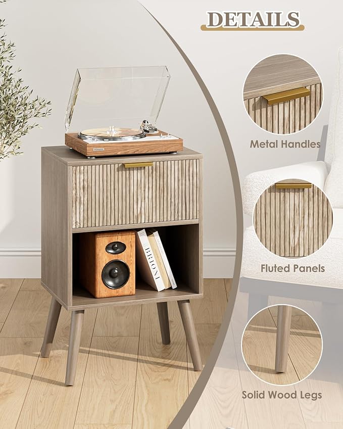 Nightstand, Small Side Table, Bedside Table - Image 6