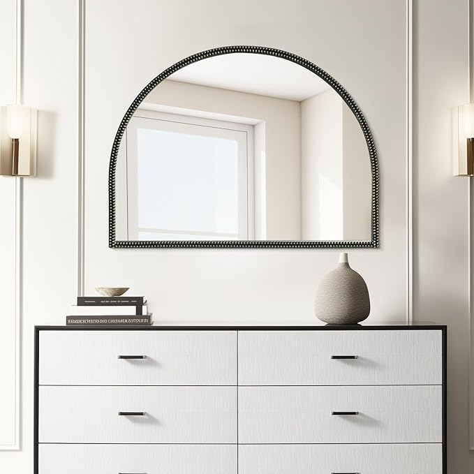 WallBeyond Black Vintage Mirror - Image 4