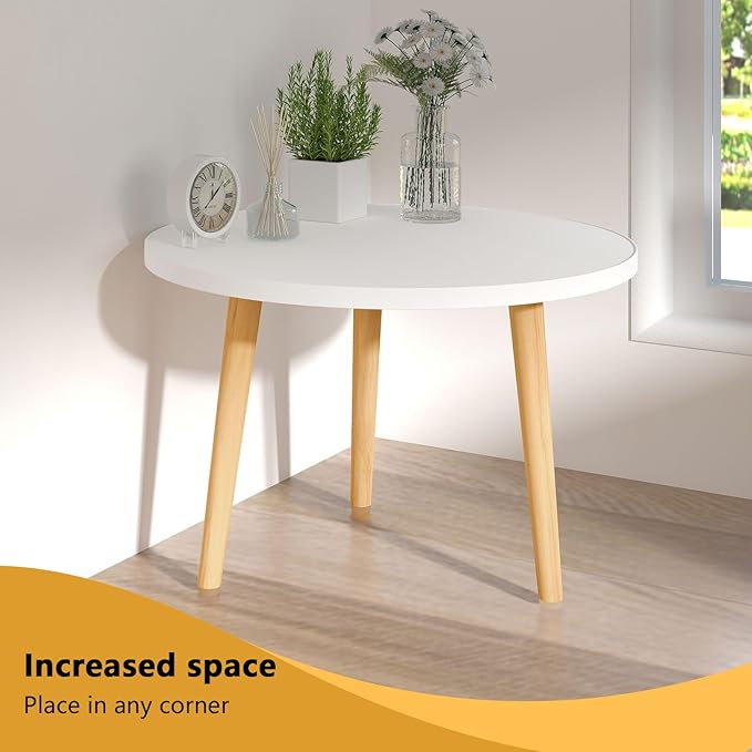 Round Coffee Table Low Table - Image 9