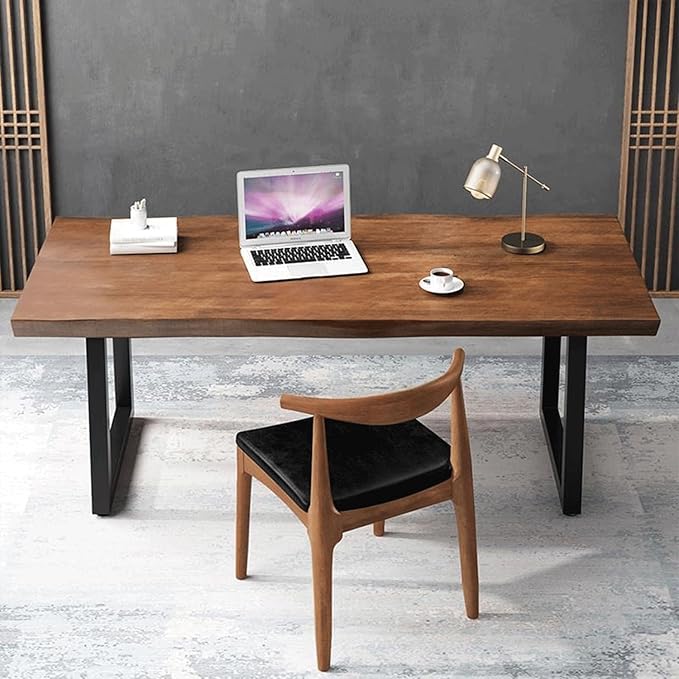 Modern Minimalist Solid Wood Office Desk - Image 6
