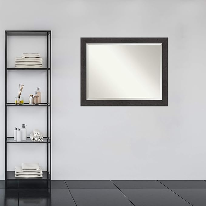 Amanti Art Brown Bathroom Mirror - Image 6
