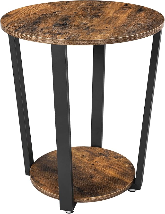VASAGLE End Table, Round Side Table - Image 8