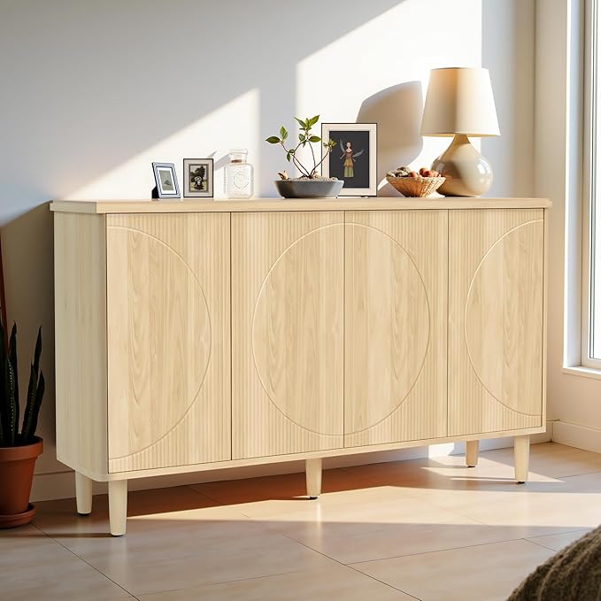 59.4" Sideboard Buffet Cabinet by LynginsCreativeLife