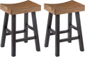 Signature Design by Ashley Glosco Farmhouse 25.5" Counter Height Saddle Barstool by SignatureDesignbyAshley