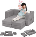 MeMoreCool Modular Kids Couch, Corduroy Play Toddler Couch by MeMoreCool
