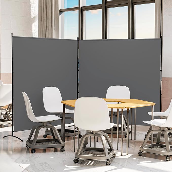 Room Divider Folding Privacy Screens, Portable Room Divider Panel 3 Panel - Image 7
