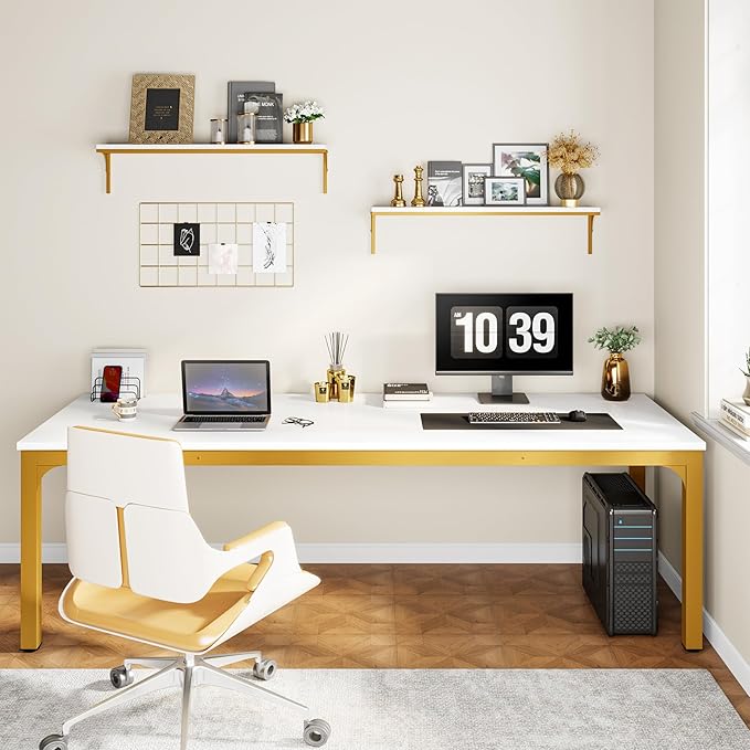 Tribesigns 78.7 Inches Extra Long Computer Desk 2 Person Desk, Double Long Desk - Image 4