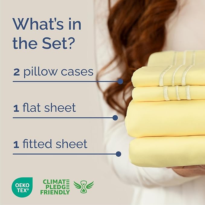 Queen Size 4 Piece Sheet Set - Image 2