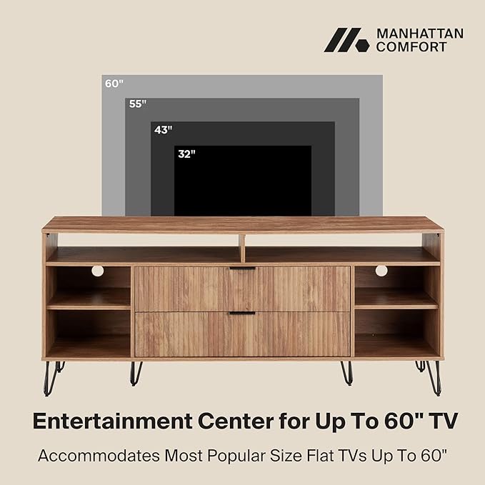 Manhattan Comfort Dumbo Mid Century Modern TV Stand - Image 5