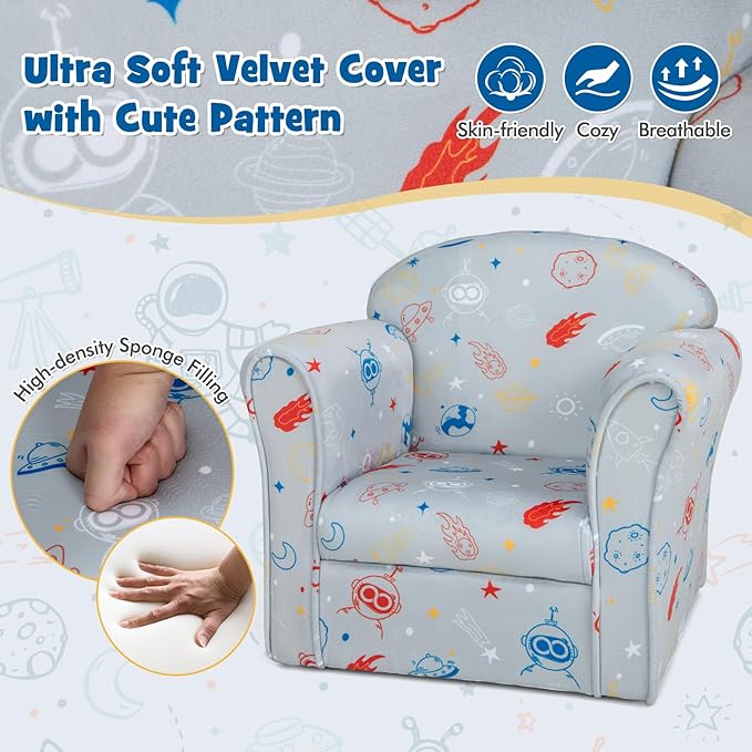 Costzon Kids Couch, Children's Sofa Armrest Chair - Image 4