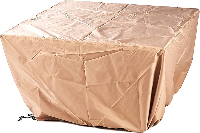 Oakland Living Black Aluminum Patio Fire Table Set - Image 7