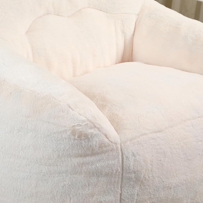 Furniliving Bean Bag Chair, Giant Bean Bag Chair Stuffed Floor Sofa - Image 7