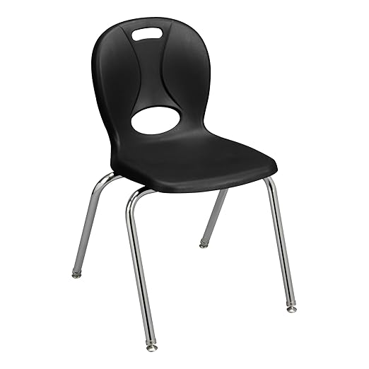 Learniture LNT-118-CSW-BK Learniture Structure Series Stackable School Chairs - Image 5