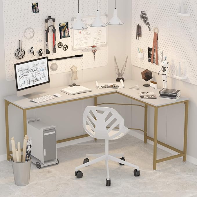 Teraves Reversible L Shaped Desk White - Image 5