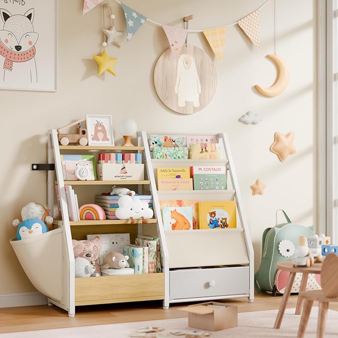 Kids Bookshelf and Toy Storage - Image 9