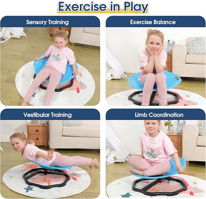 Sensory Spinning Chair for Autistic Kids, Upgraded Swivel Chair for Kids - Image 6