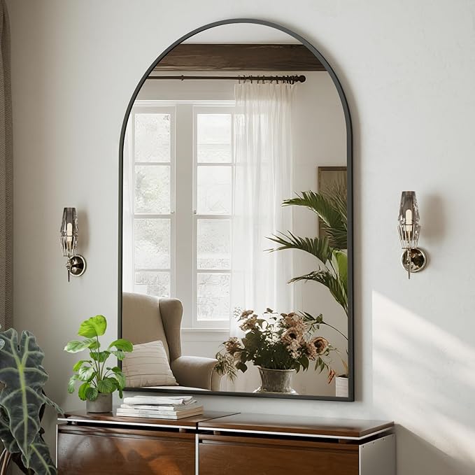 HARRITPURE 32"x48" Arched Bathroom Mirror - Image 2
