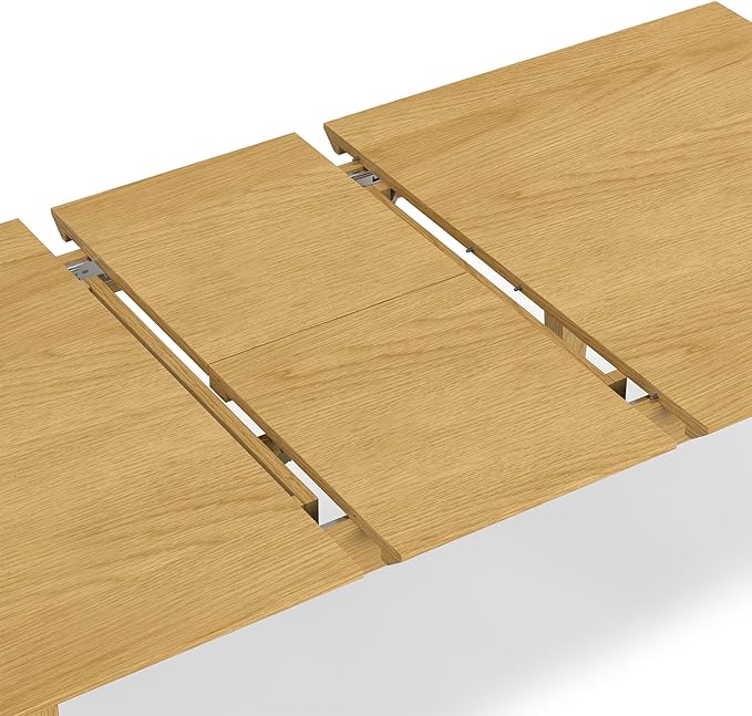 SIMPLIHOME Colby Extendable Dining Table, Solid Wood Oak Veneer in Oak - Image 8