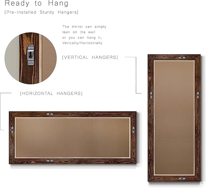 Wexford Home Barnwood Wood Full Length Mirror - Image 11