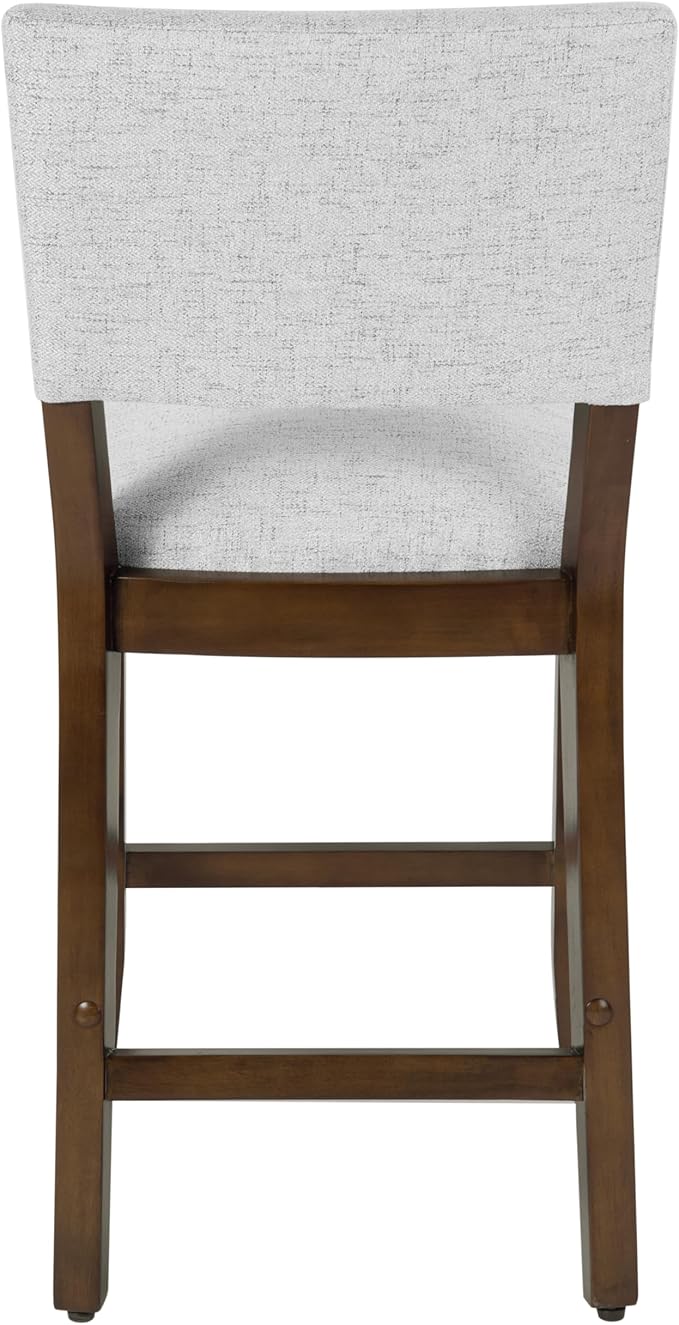 HomePop 24" Open Back Counter Stool Home Décor|Fabric Chairs - Image 10