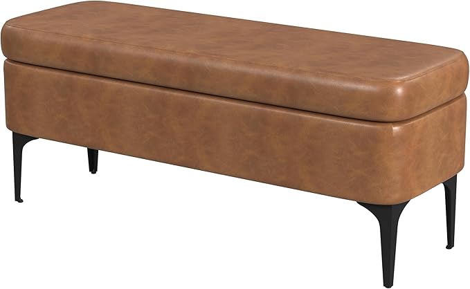 HomePop Upholstered Storage Bench - Image 6