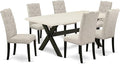 East West Furniture X627EL635-7 7 Piece Dining Table Set Consist of a Rectangle by EastWestFurniture