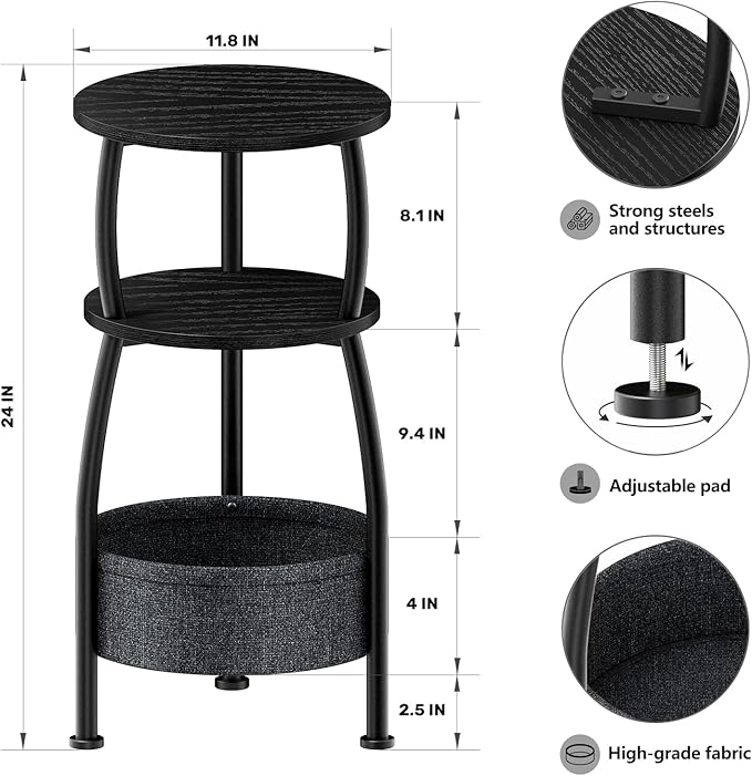 Small Round end Table for Living Room - Image 3