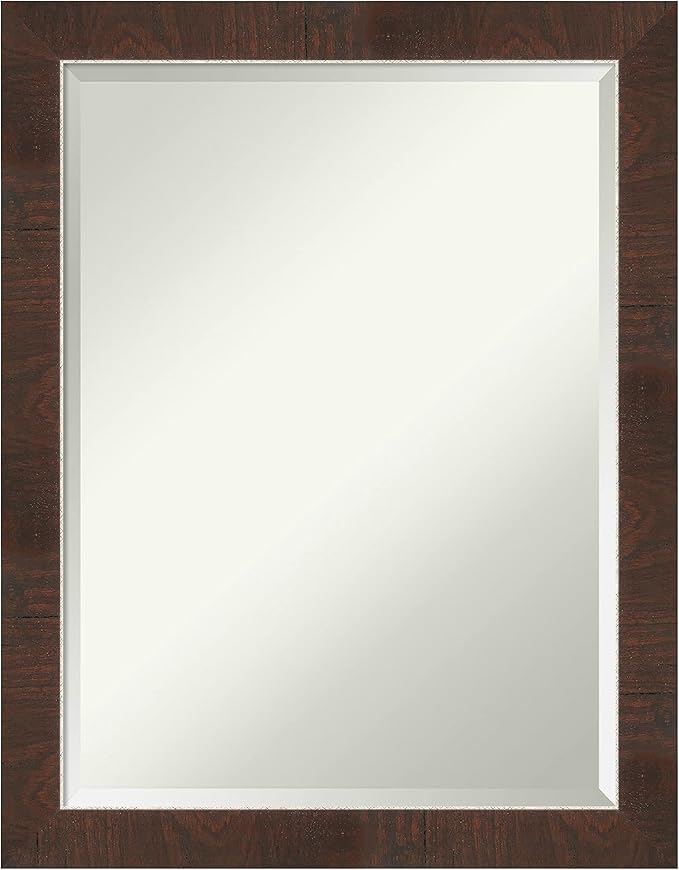 Amanti Art Brown Bathroom Mirror by AmantiArt