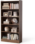 LITTLE TREE 72-Inch Tall Bookcase, 6-Tier Wooden Large Bookshelf, Wide Bookcase by LITTLETREE