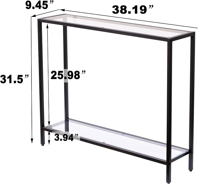 MAJARO Small Modern Console Table - Image 2