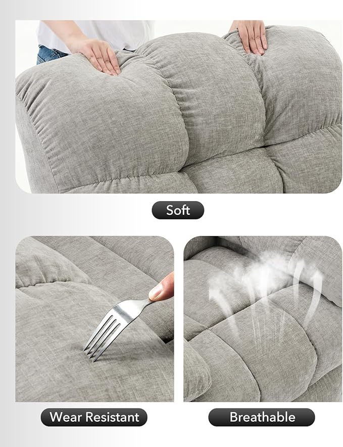 Rocking Recliner Chair, 360° Swivel Rocker Chair - Image 7