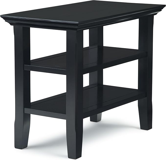 SIMPLIHOME Acadian 14-inch Wide Solid Wood Narrow End Table in Black, - Image 12