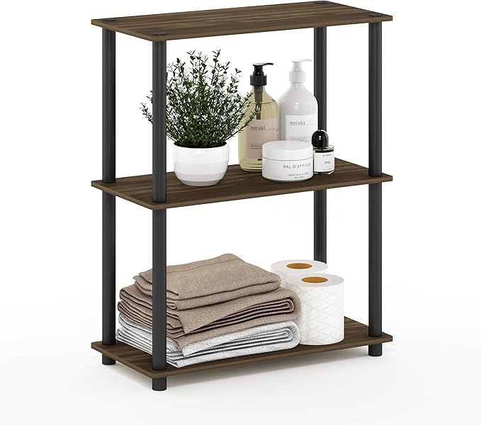 Furinno Turn-N-Tube 3-Tier Compact Multipurpose Shelf Display Rack, Columbia by Furinno-FitsYourSpaceFitsYourBudget