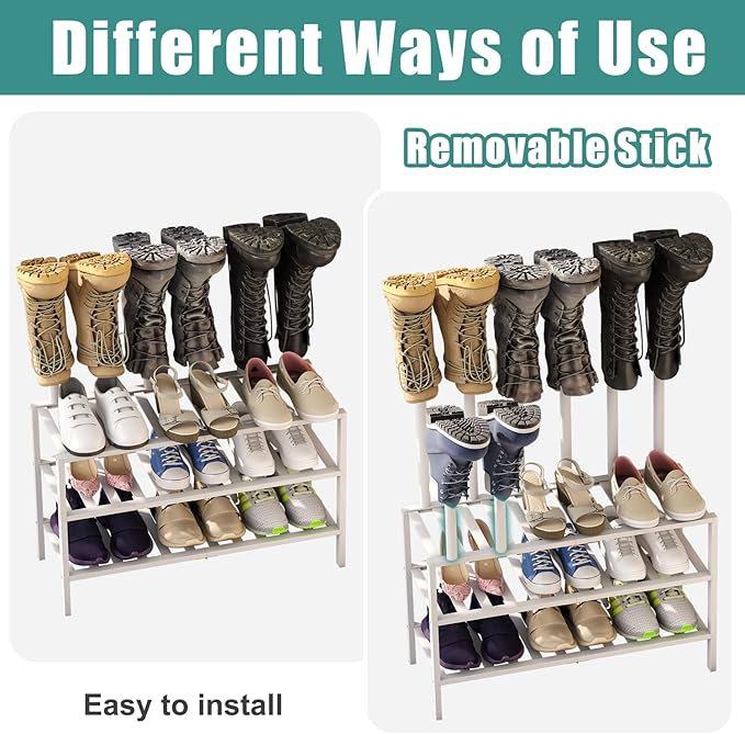White Boot Rack, Boot Rack Organizer Tall Boots - Image 6