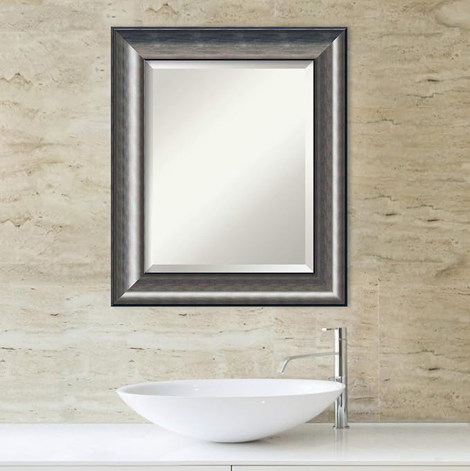 Amanti Art Silver Bathroom Mirror - Image 5