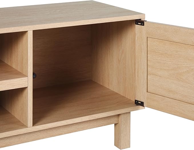 Walker Edison Tage Modern Pull-Open Door Low Stand - Image 4
